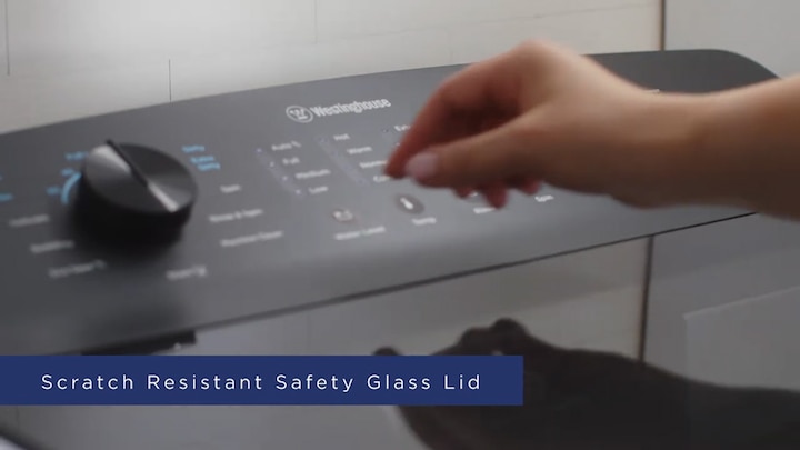 Westinghouse Top Load Washing Machine | Premium glass lid