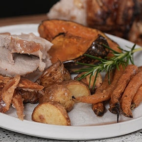 Crispy Roast Pork with Pumpkin