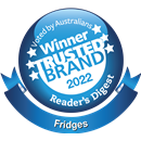 Readers Digest Winner for Most Trusted Brands - Fridges 2022