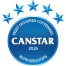 Canstar 2026 Most Satisfied Customer Award - Refrigerators