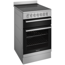 54cm freestanding electric oven and ceramic cooktop, stainless steel