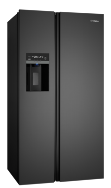 596L Side by Side Fridge - Matte Black