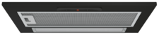 51cm Integrated rangehood, black