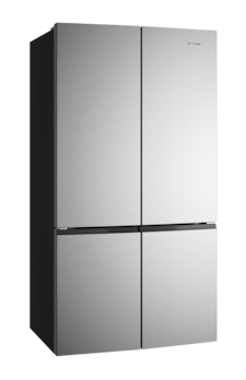 547L quad door fridge - Stainless look