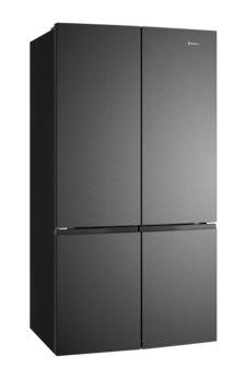 547L quad door fridge - Matte Black